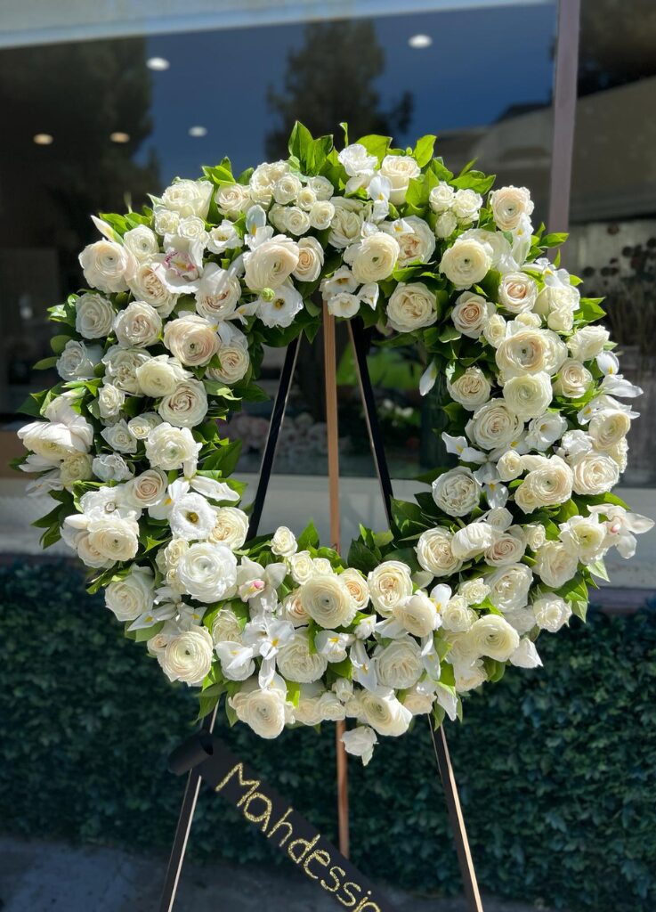 Garden Sympathy - sympathy flower arrangement by Coral Path Designs, Los Angeles florist