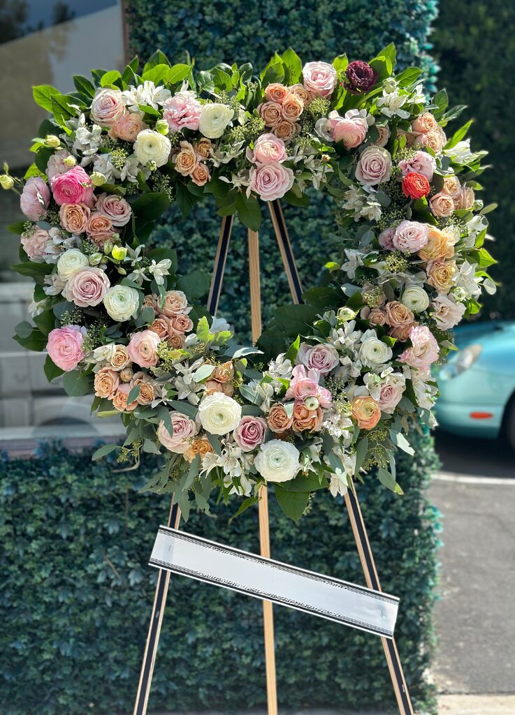 Garden of Grace - sympathy flower arrangement from Coral Path Designs with Los Angeles flower delivery