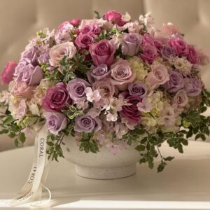lavender flowers in a bowl
