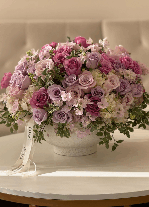 lavender flowers in a bowl