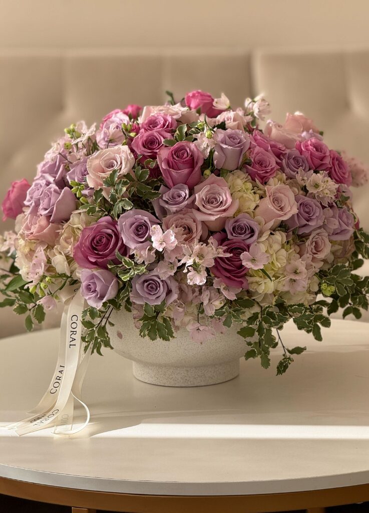 lavender flowers in a bowl