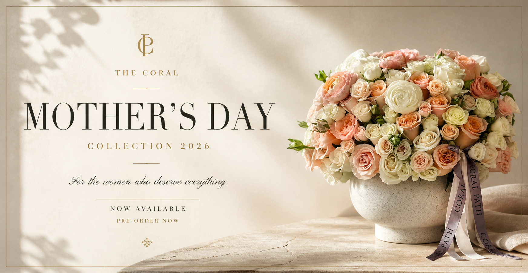 pre-order flowers for mom banner
